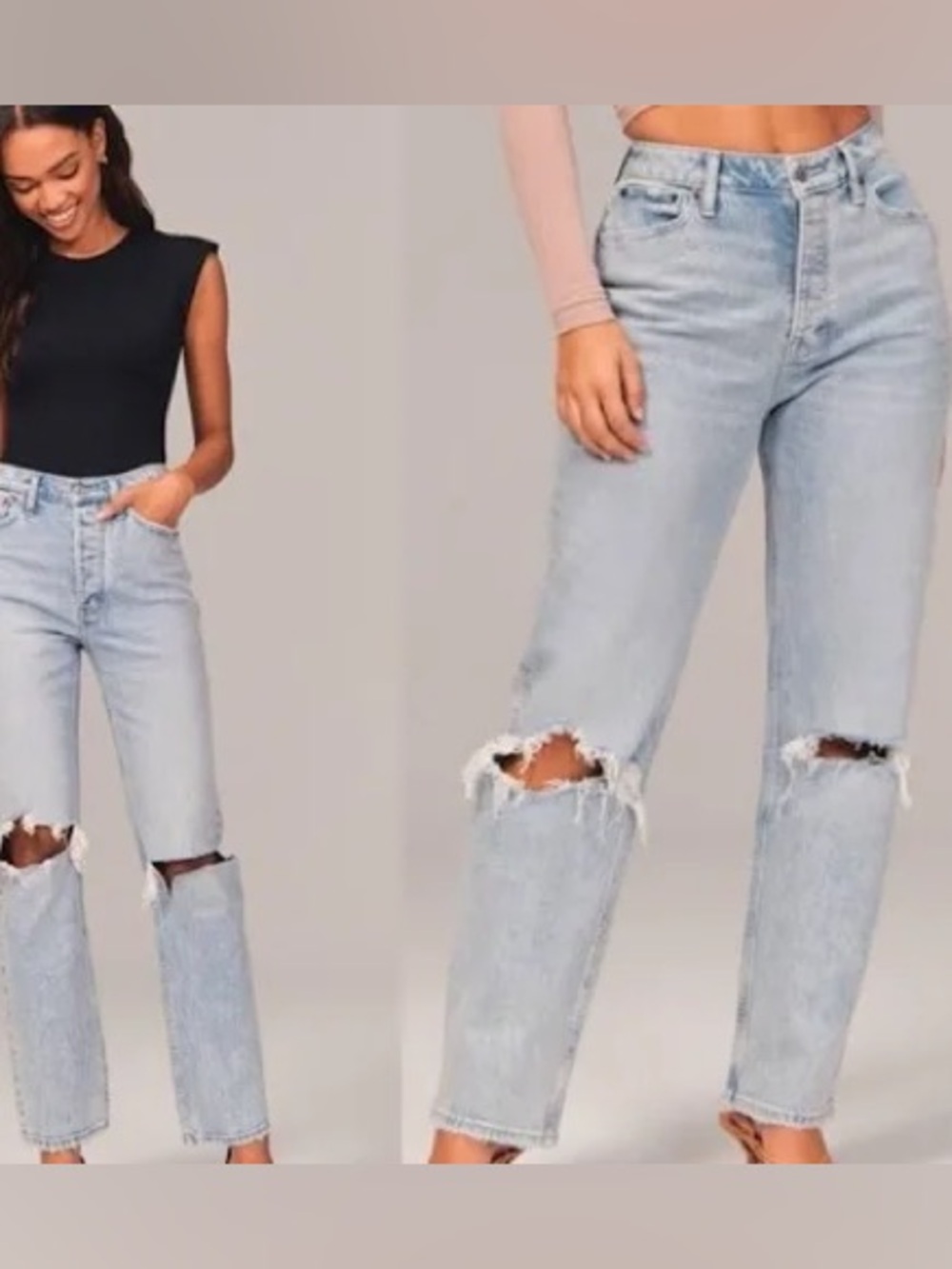 Abercrombie and Fitch 27 The Dad High Rise Curve Love Jeans
